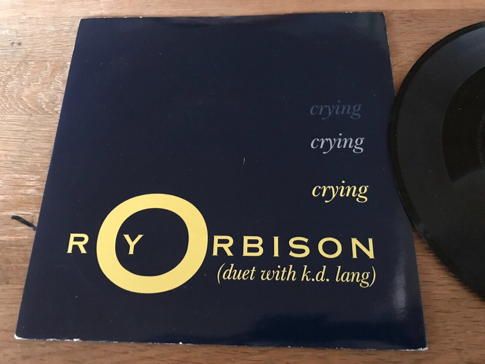 ROY ORBISON  KD LANG "CRYING / FALLING" VIRGIN RECORDS UK 1992 RARE VINYL 7