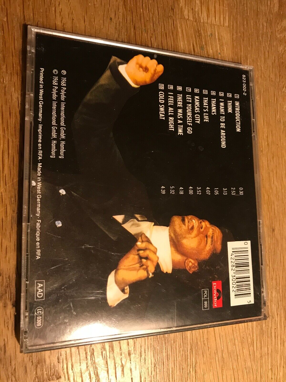 JAMES BROWN "LIVE AT THE APOLLO" 1968 POLYDOR RECORDS LIVE TRACK CD ALBUM GERMAN