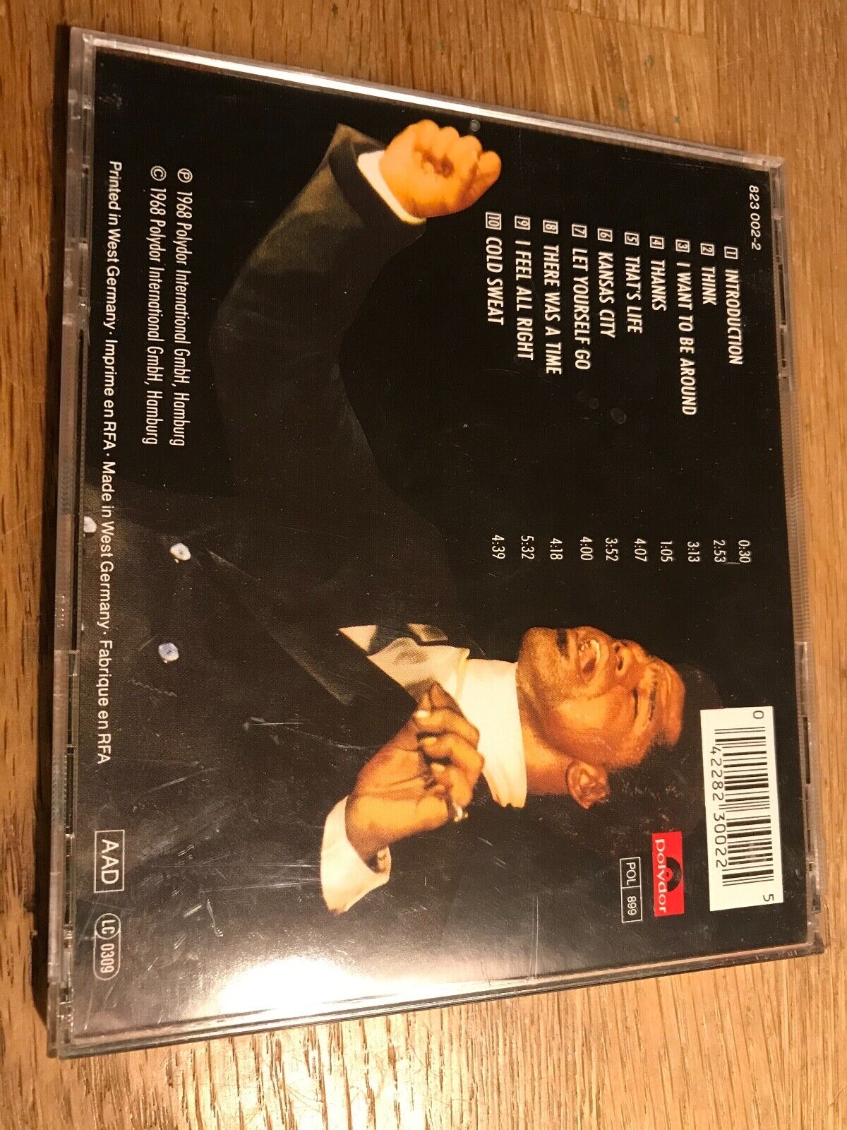 JAMES BROWN "LIVE AT THE APOLLO" 1968 POLYDOR RECORDS LIVE TRACK CD ALBUM GERMAN