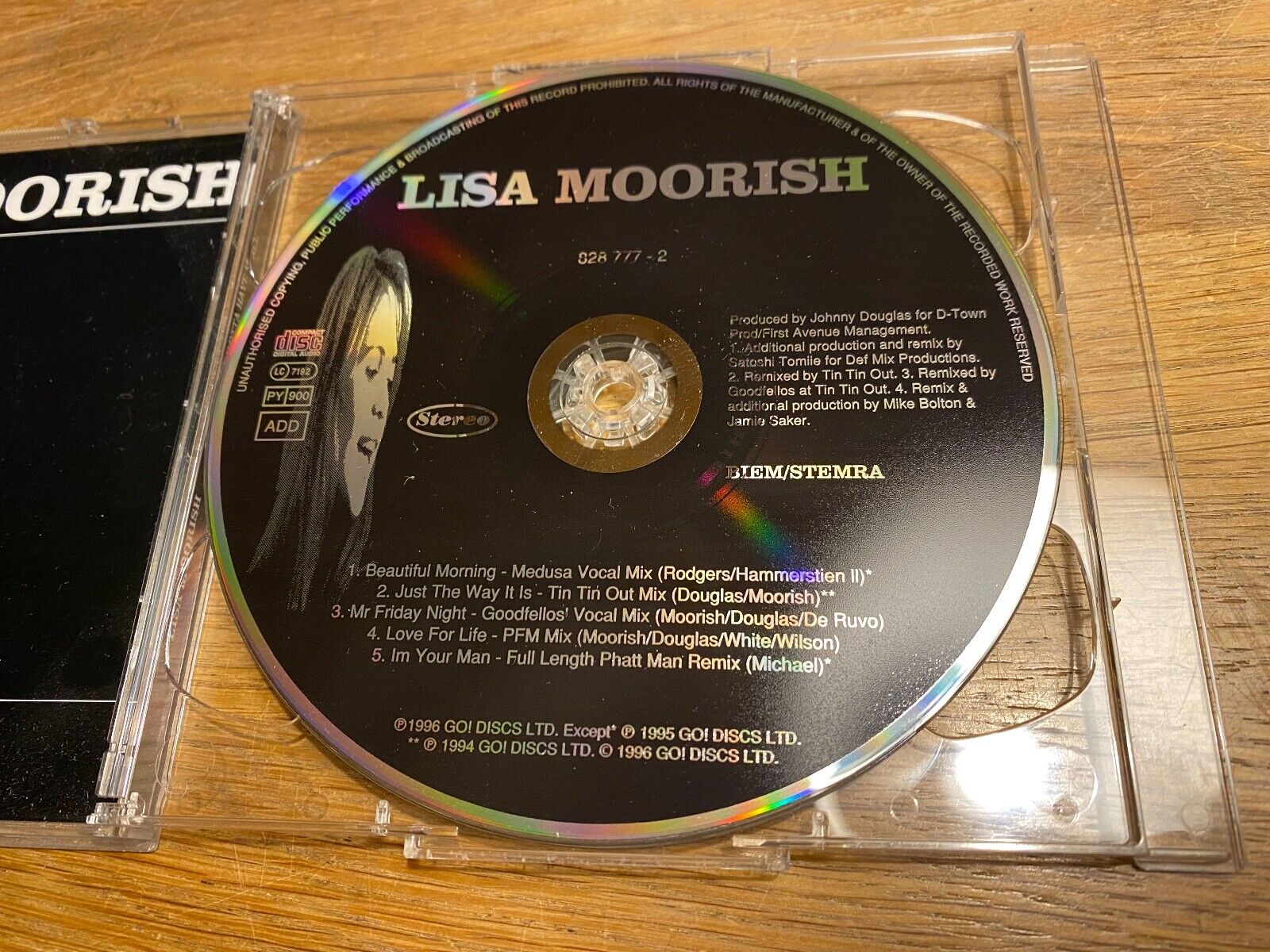 LISA MOORISH / GEORGE MICHAEL "I´VE GOTTA HAVE IT ALL" 1996 2 X CD GO DISC´S OOP