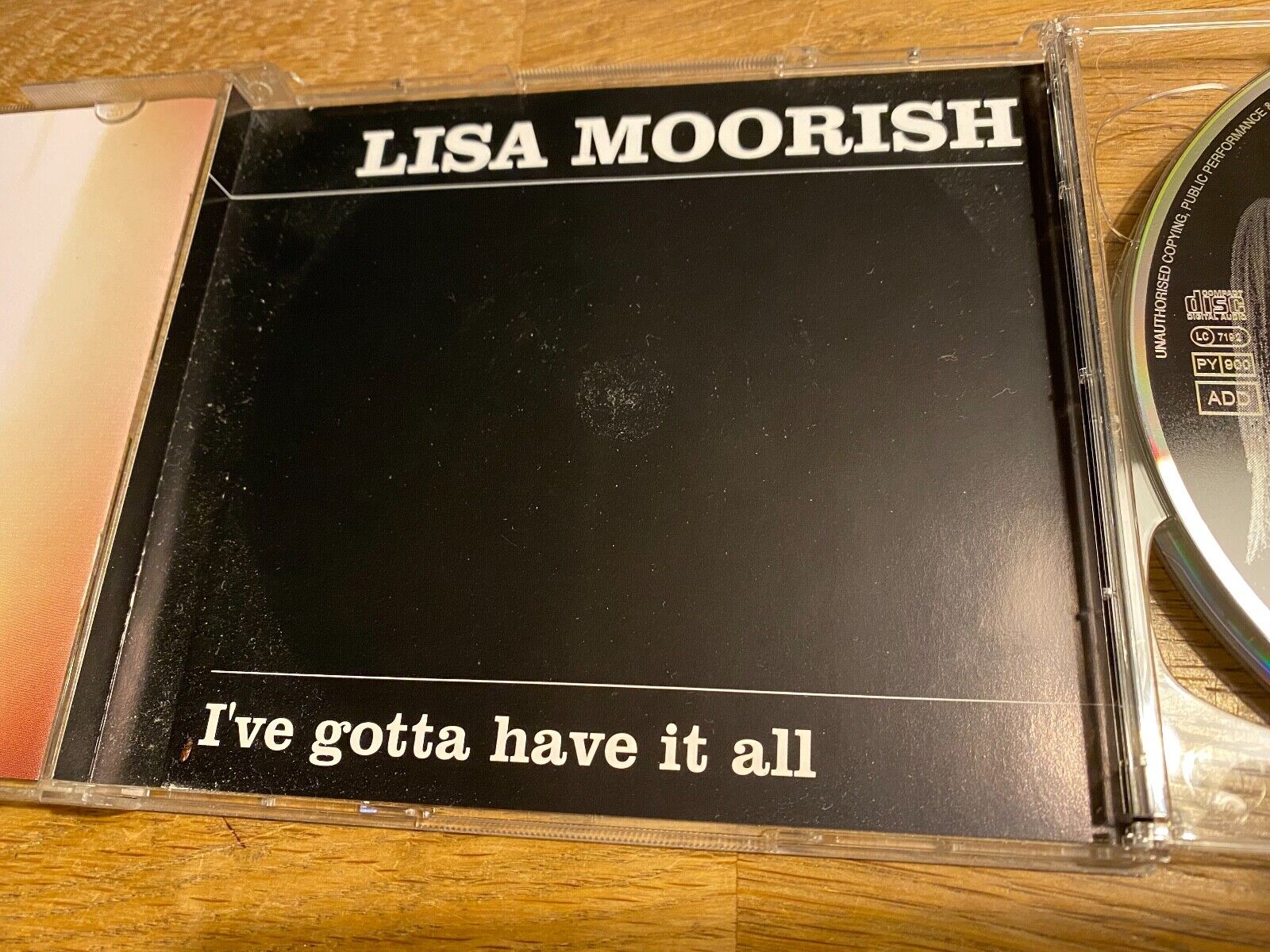 LISA MOORISH / GEORGE MICHAEL "I´VE GOTTA HAVE IT ALL" 1996 2 X CD GO DISC´S OOP