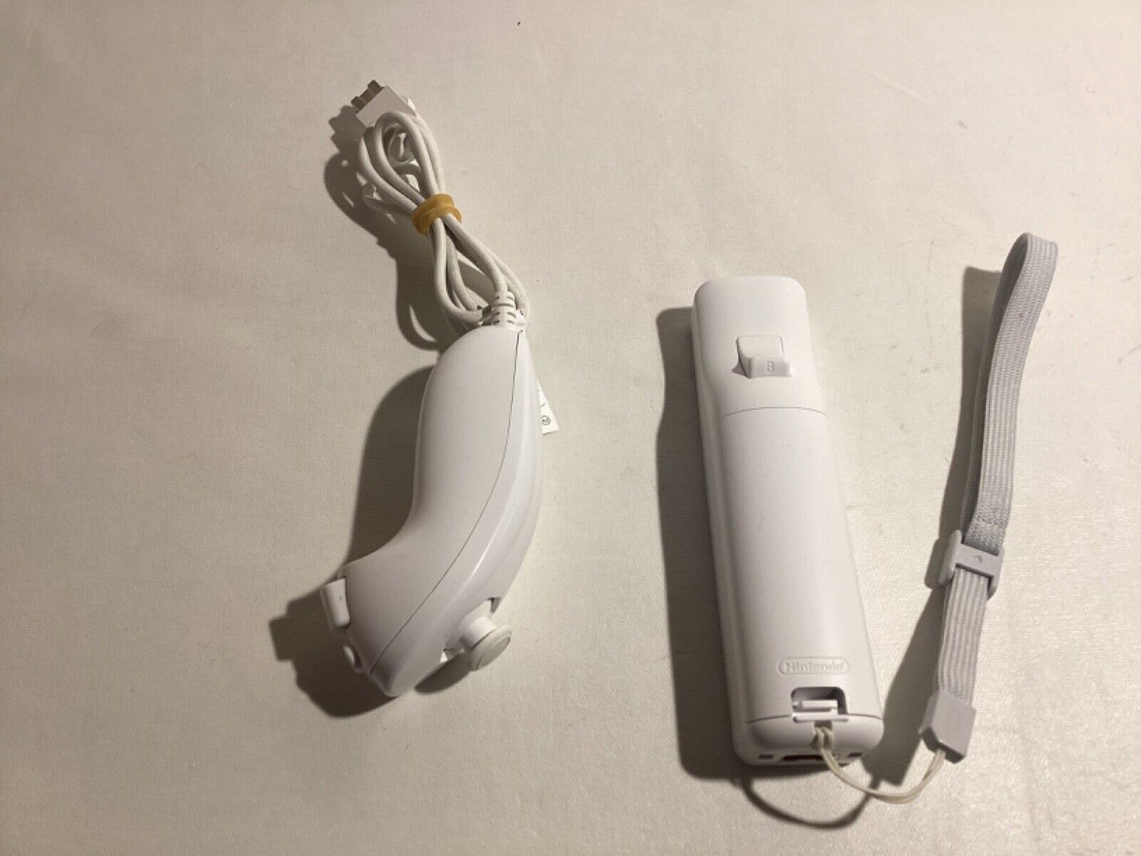 OEM Nintendo Wii Remote Controller Wiimote White with Nunchuck (RVL-003) Tested