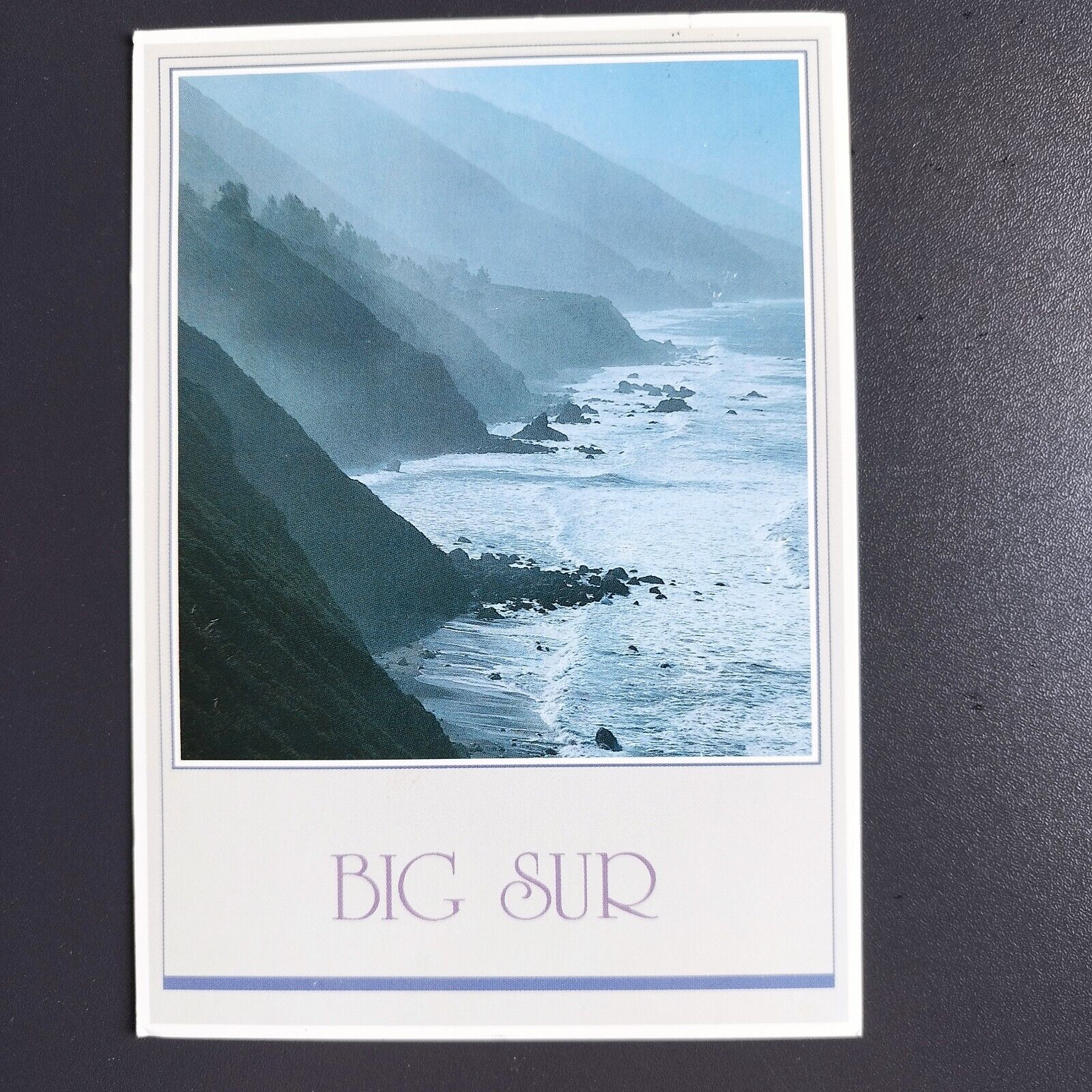 Postcard California  Big Sur Coast South of Lucia - 1986