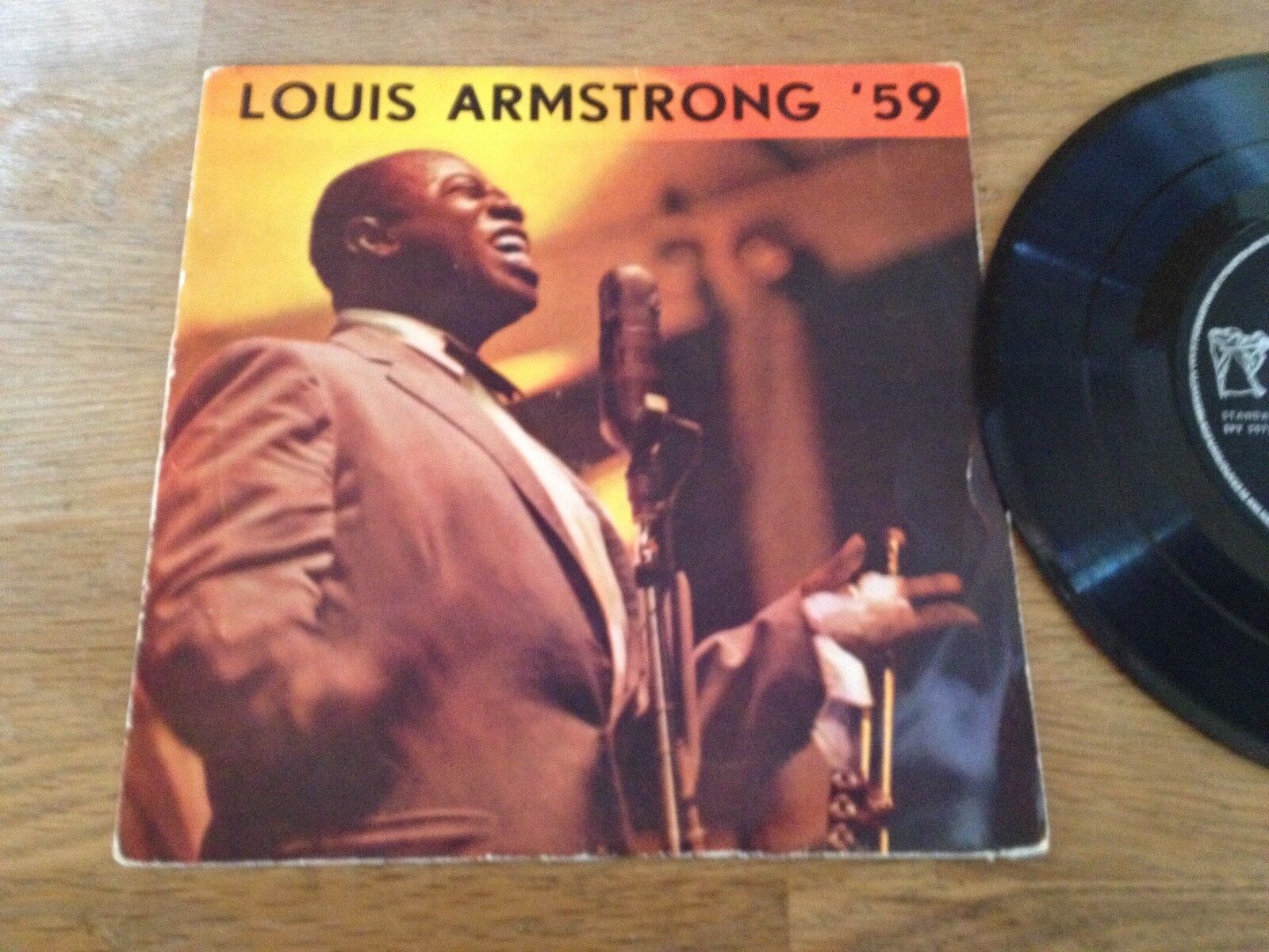 LOUIS ARMSTRONG  OSCAR PETERSON "´59" 4 TRACKS VINYL SINGLE VERVE RECORDS DUTCH