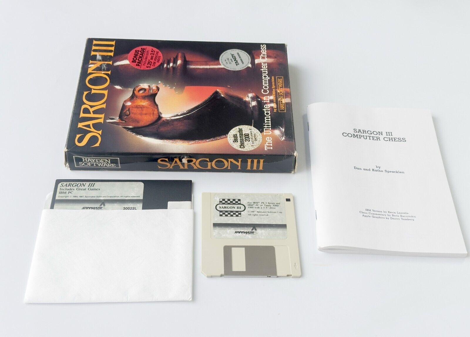 Sargon III - Hayden Software - 1987 / IBM PC