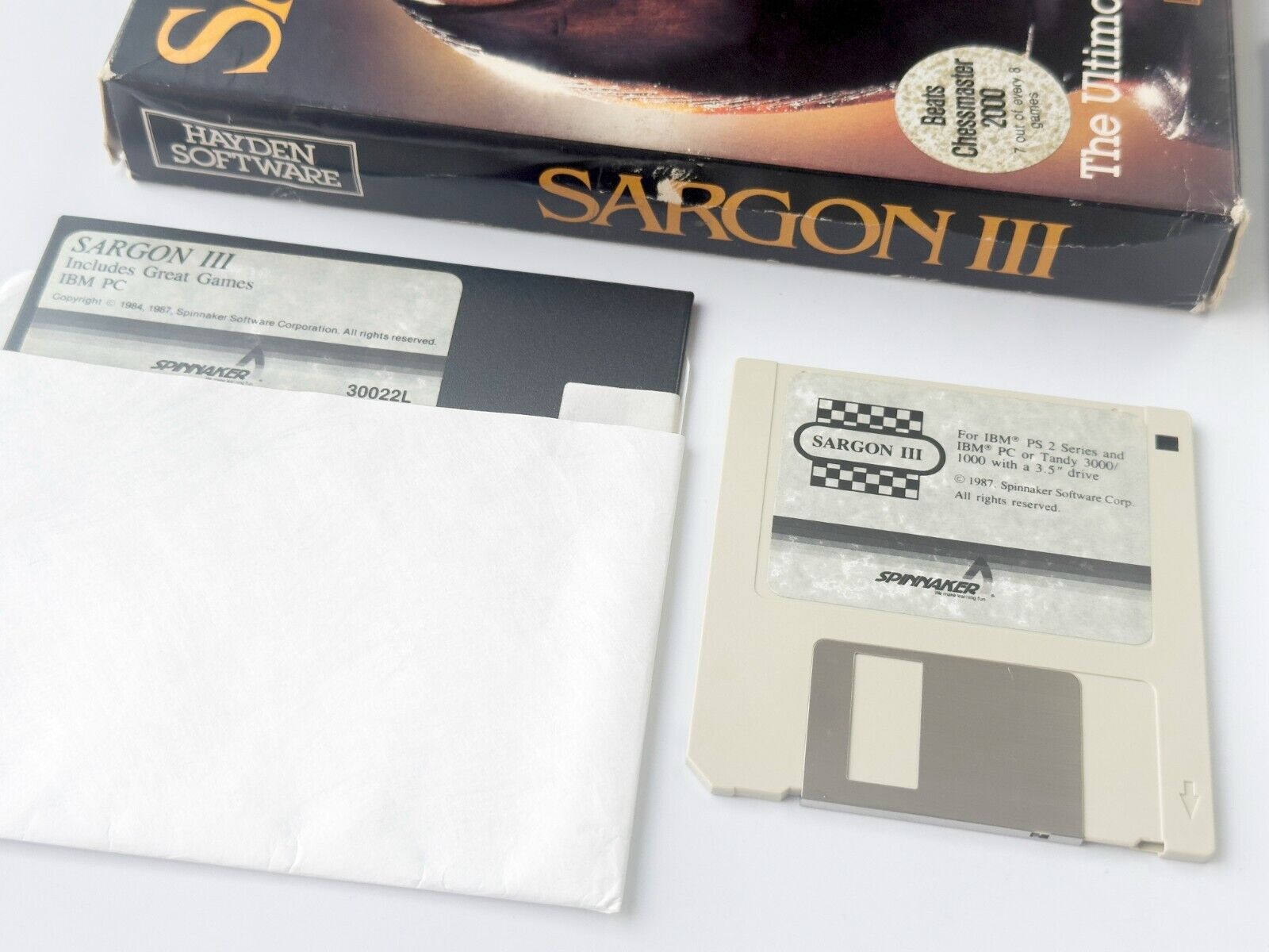 Sargon III - Hayden Software - 1987 / IBM PC