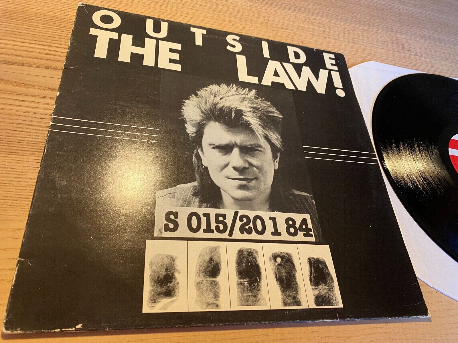 LLOYD LANGTON GROUP "OUTSIDE THE LAW" 1984 FLICKNIFE 8 LIVE SONGS UK PRESS LP