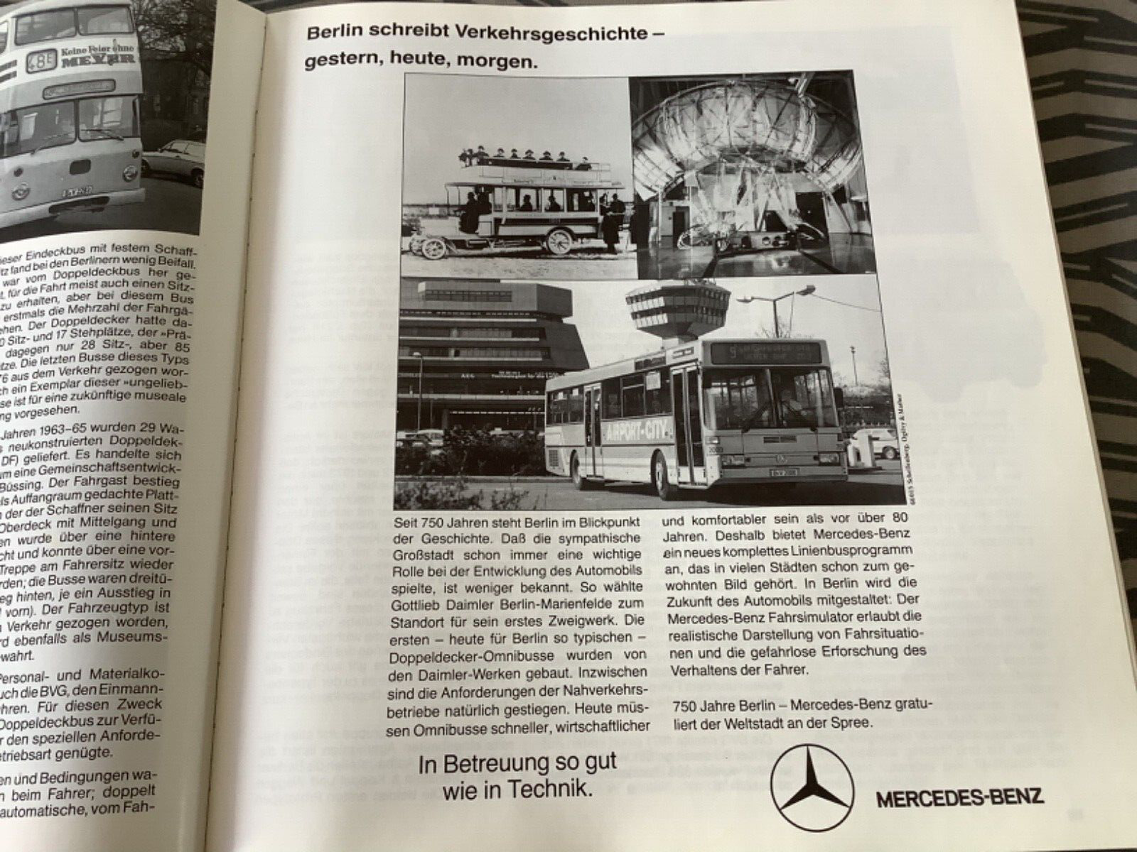 Typisch Berlin - ein BVG Porträt    750 Jahre Berlin 1987