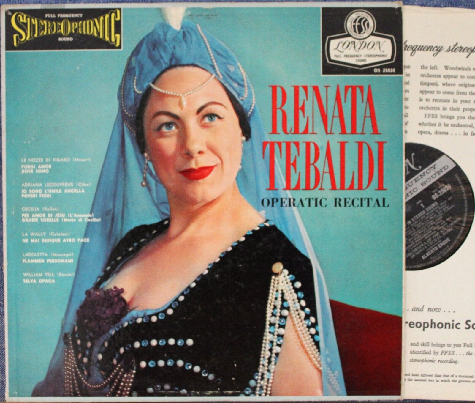 Tebaldi; Erede Operatic Recital London OS 25020 wb NM(-)