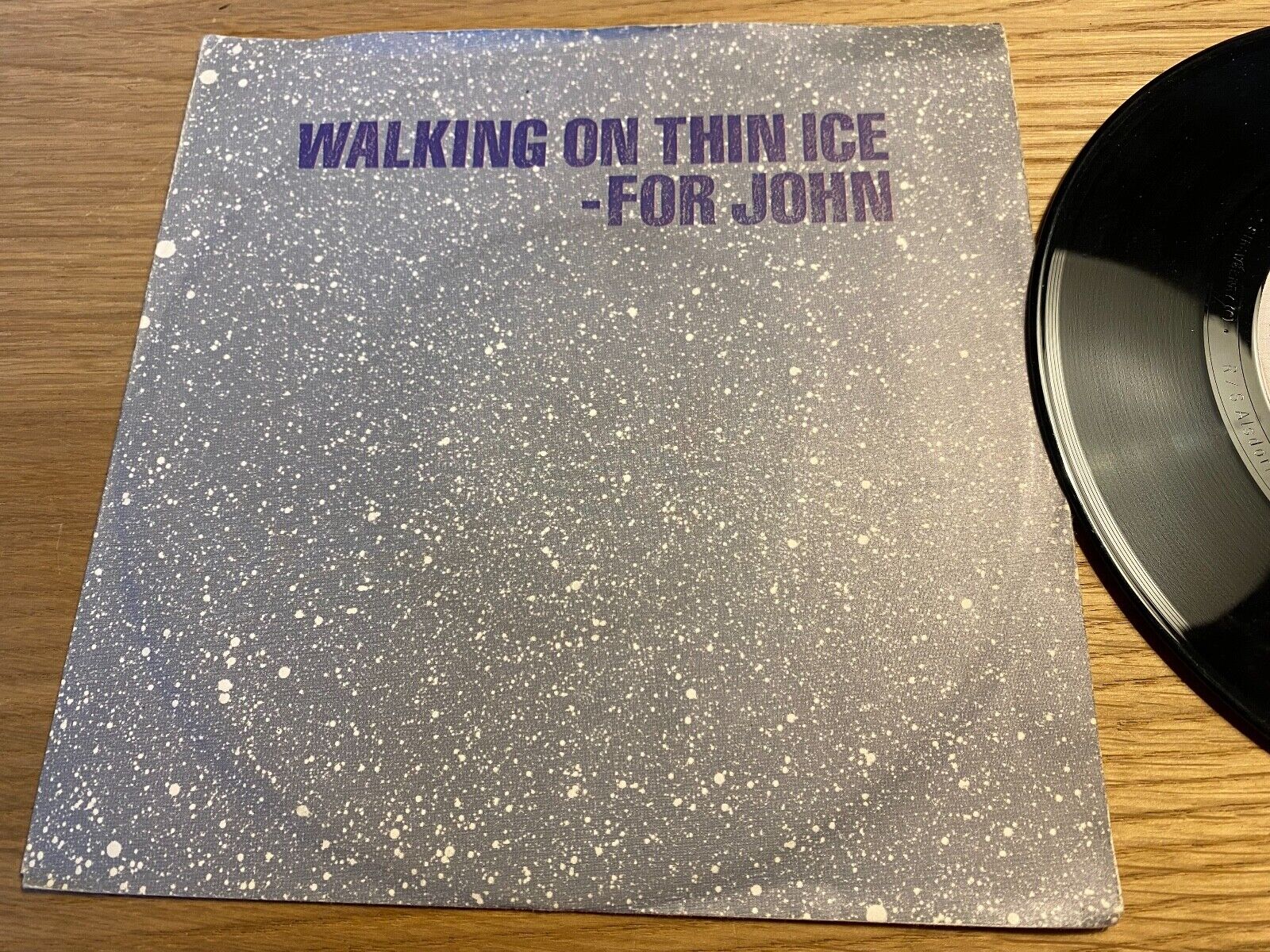 YOKO ONO "WALKING ON THIN ICE- FOR JOHN" 1981 GEFFEN RECORDS NCB GERMAN PRESS 7"