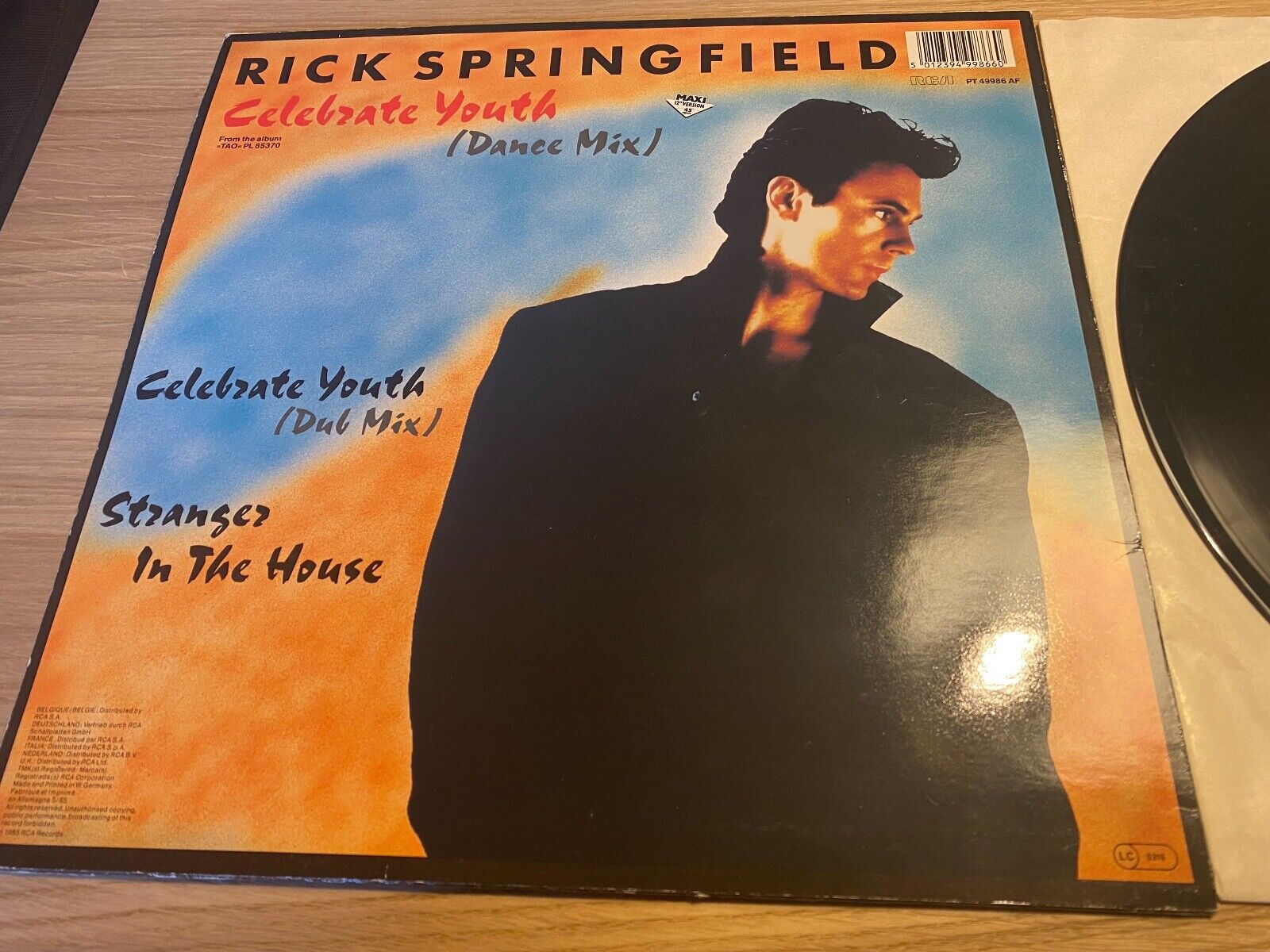 RICK SPRINGFIELD "CELEBRATE YOUTH" DANCE MIX 12" MAXI SINGLE RCA VICTOR WGERMAN