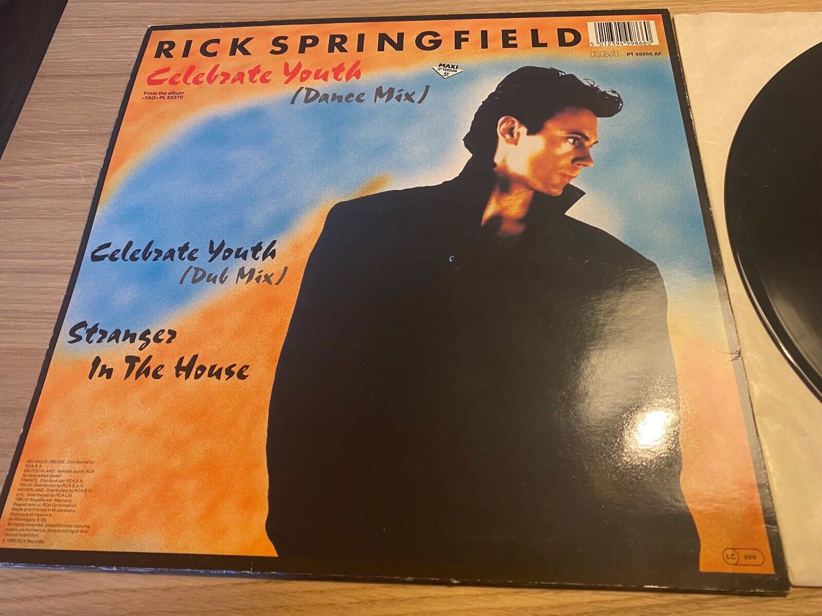 RICK SPRINGFIELD "CELEBRATE YOUTH" DANCE MIX 12" MAXI SINGLE RCA VICTOR WGERMAN