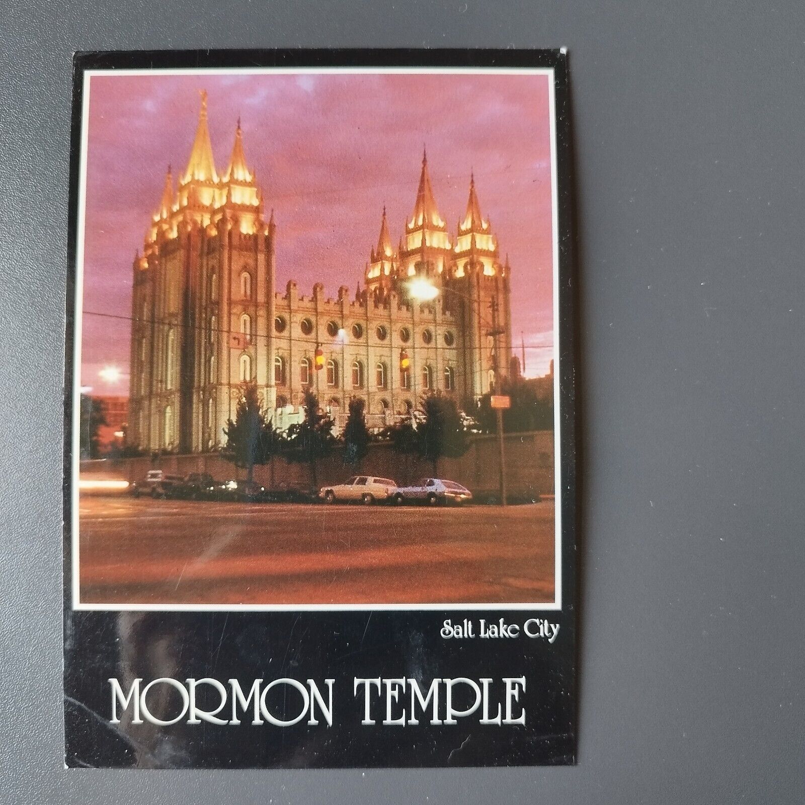 Utah Mormon Temple Salt Lake City  Posted in 1990