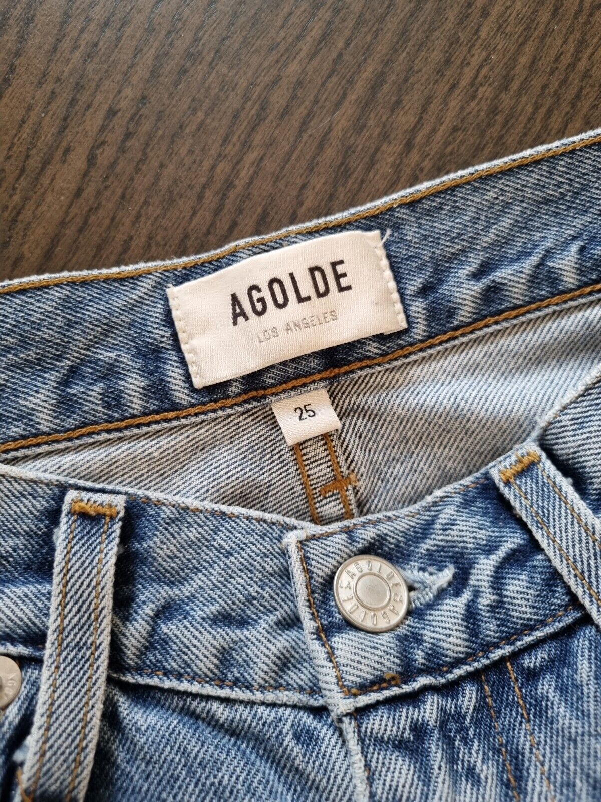 **AGOLD** Blue Denim Vintage Flare 90's Pinch Me Denim Jeans Size 25