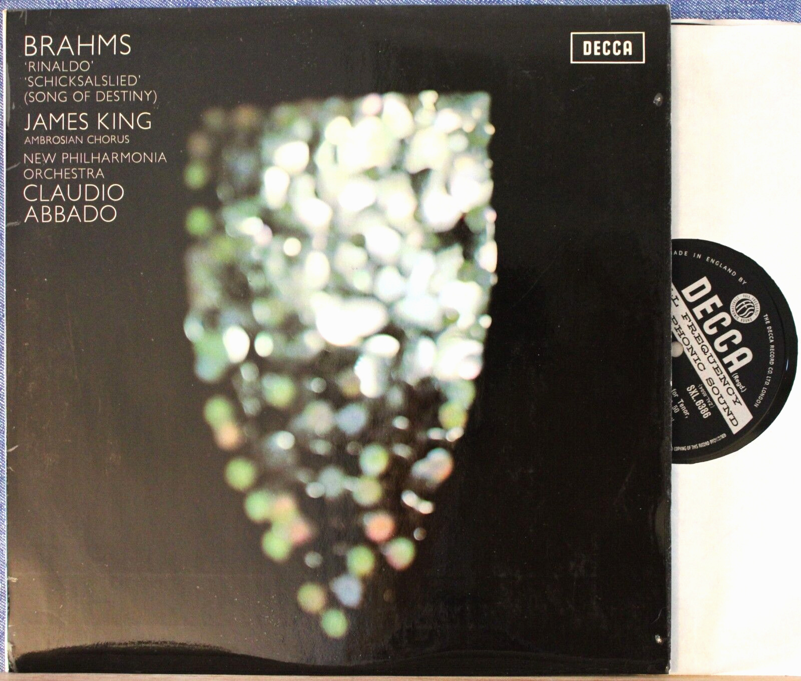 Abbado; King Brahms (Rinaldo; Schickalslied) Decca SXL 6386 wb NM