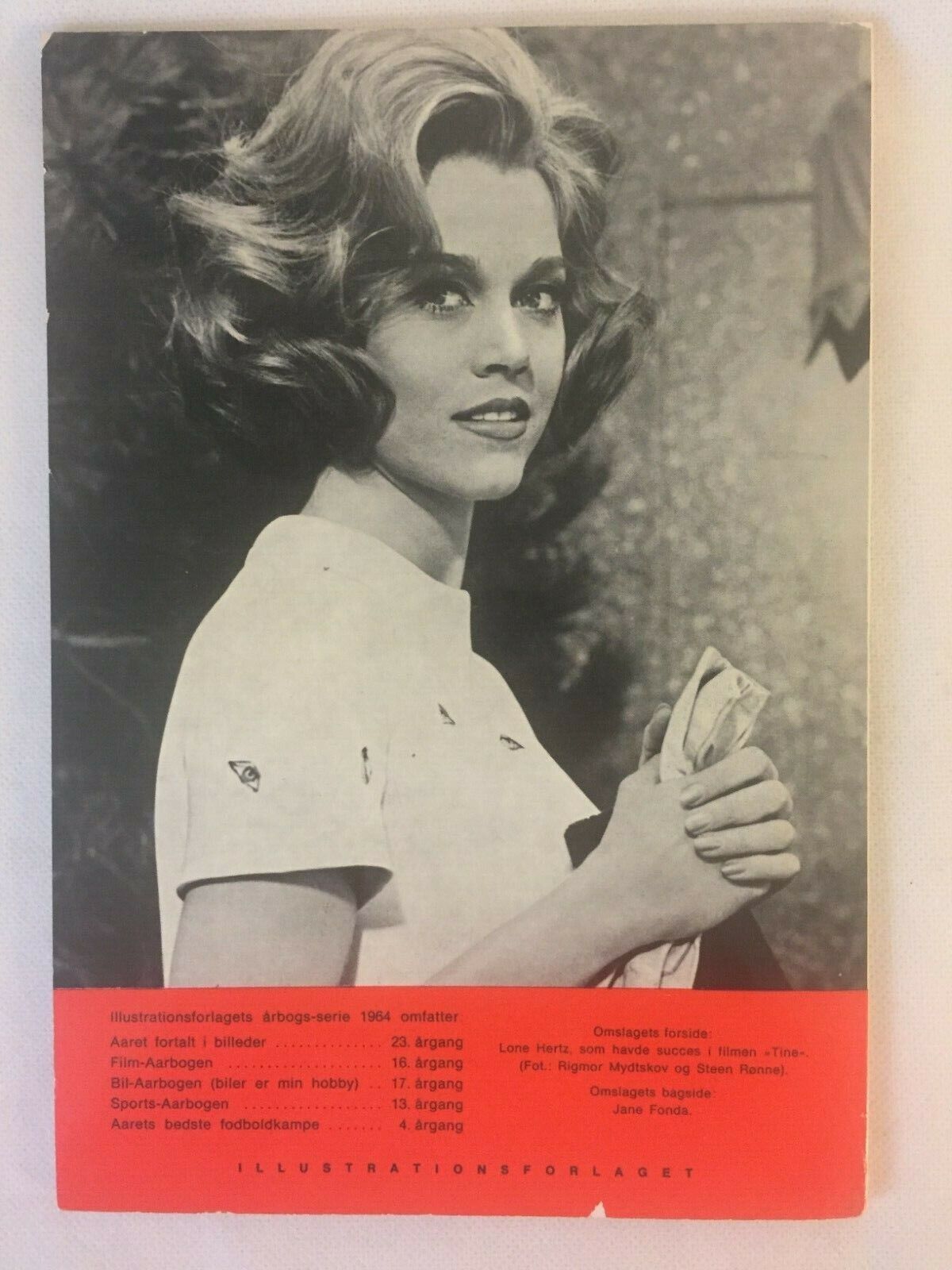 Jane Fonda Lone Hertz Vintage Danish Magazine Booklet Film 1964