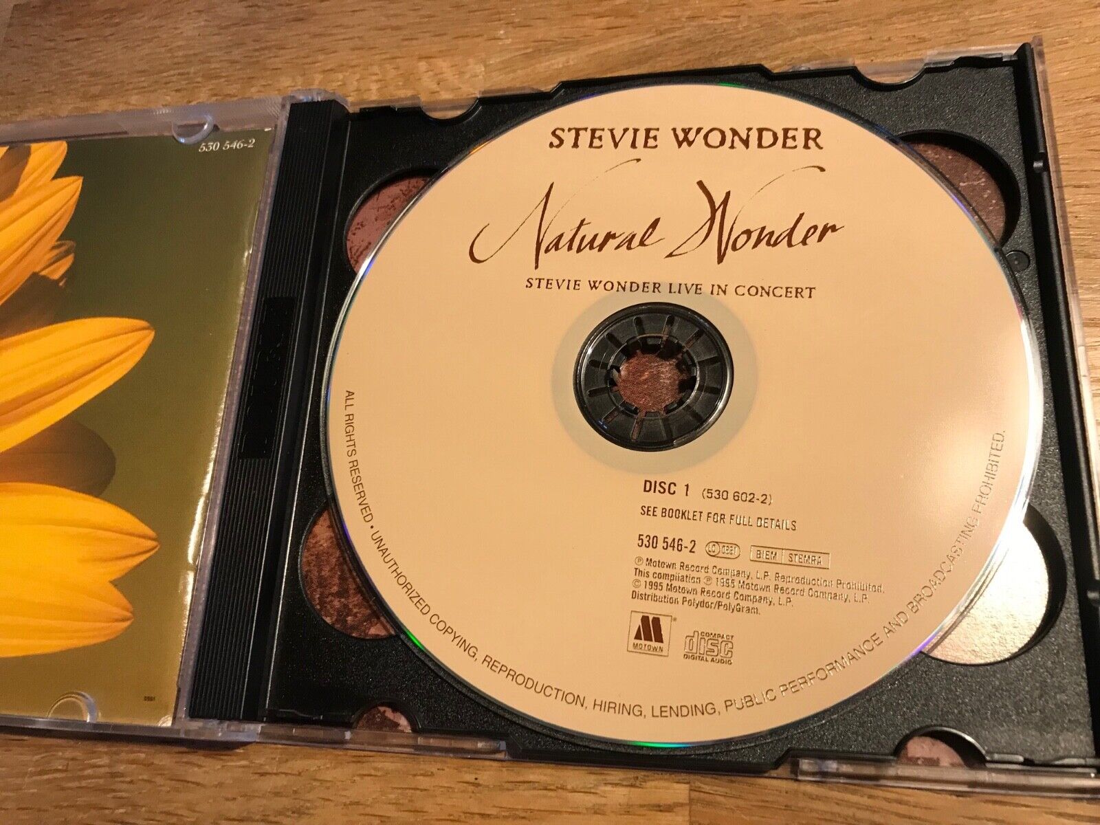 STEVIE WONDER "NATURAL WONDER" STEVIE WONDER IN CONCERT 1995 2 X LIVE CD ALBUM**