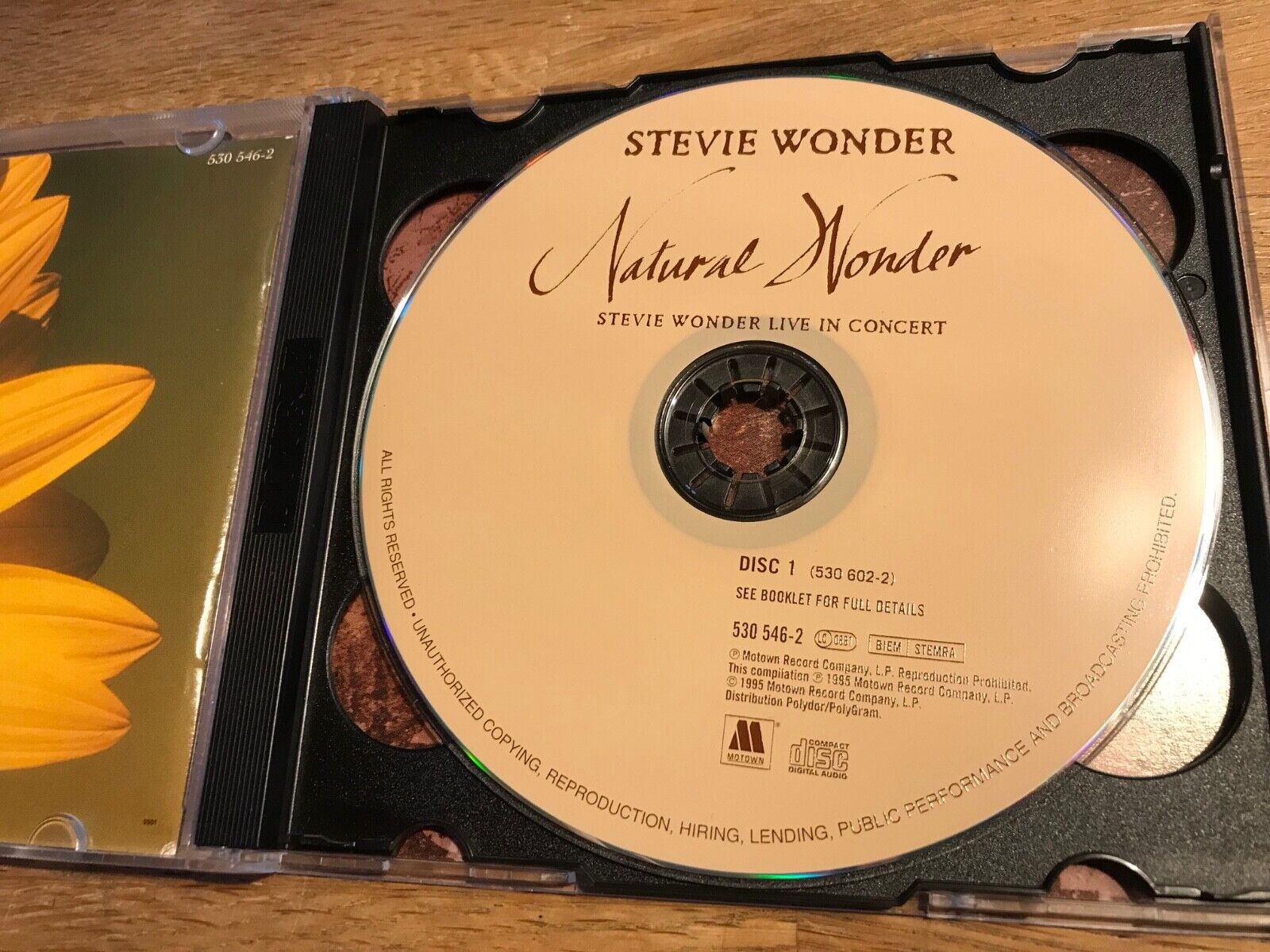 STEVIE WONDER "NATURAL WONDER" STEVIE WONDER IN CONCERT 1995 2 X LIVE CD ALBUM**