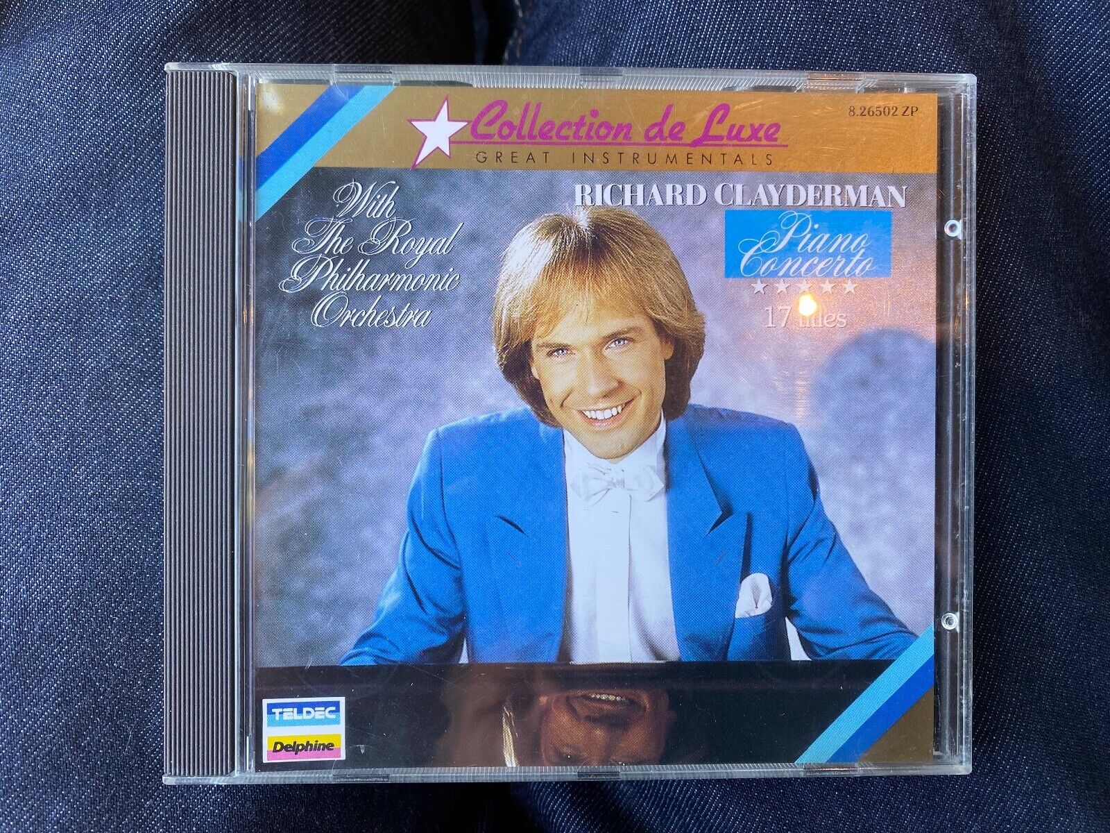 RICHARD CLAYDERMAN "COLLECTION DE LUXE GREAT INSTRUMENTALS" CD ALBUM TELDEC RARE