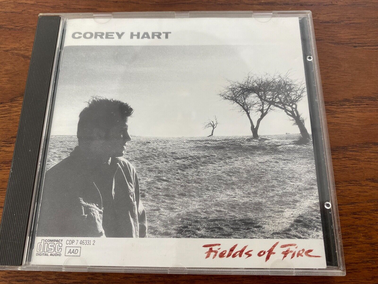 COREY HART "FIELDS OF FIRE" AAD EMI AMERICA RECORDS WEST GERMANY 1986 CD ALBUM**