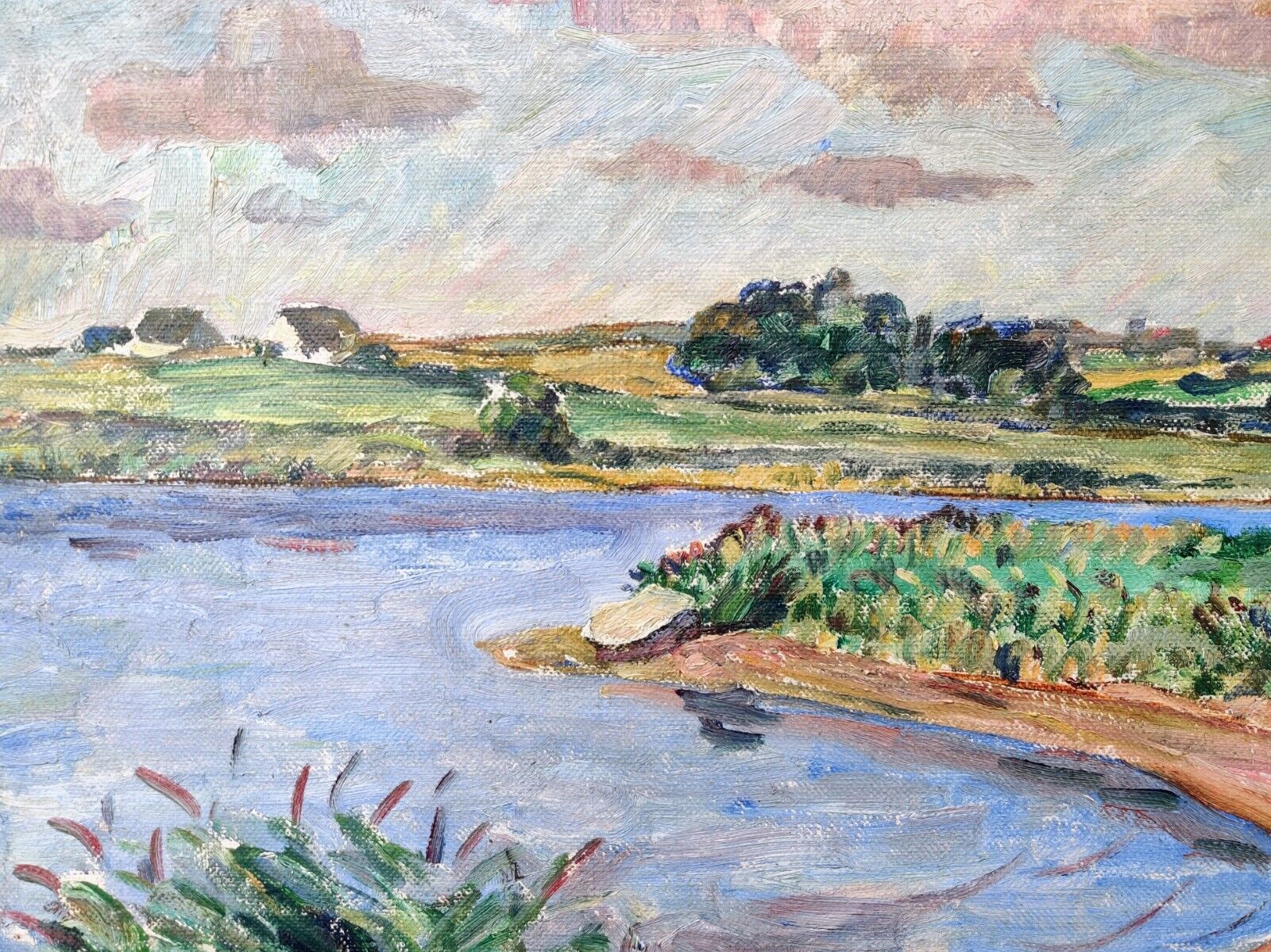 Carl Frydensberg (1872-1944): LAKE LANDSCAPE - Ölgemälde / oil painting