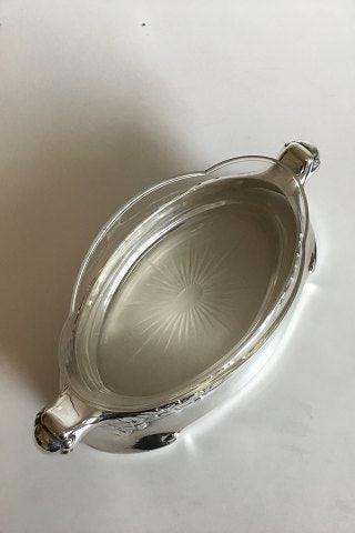 Fruit Bowl Silver Plated with Glass Liner