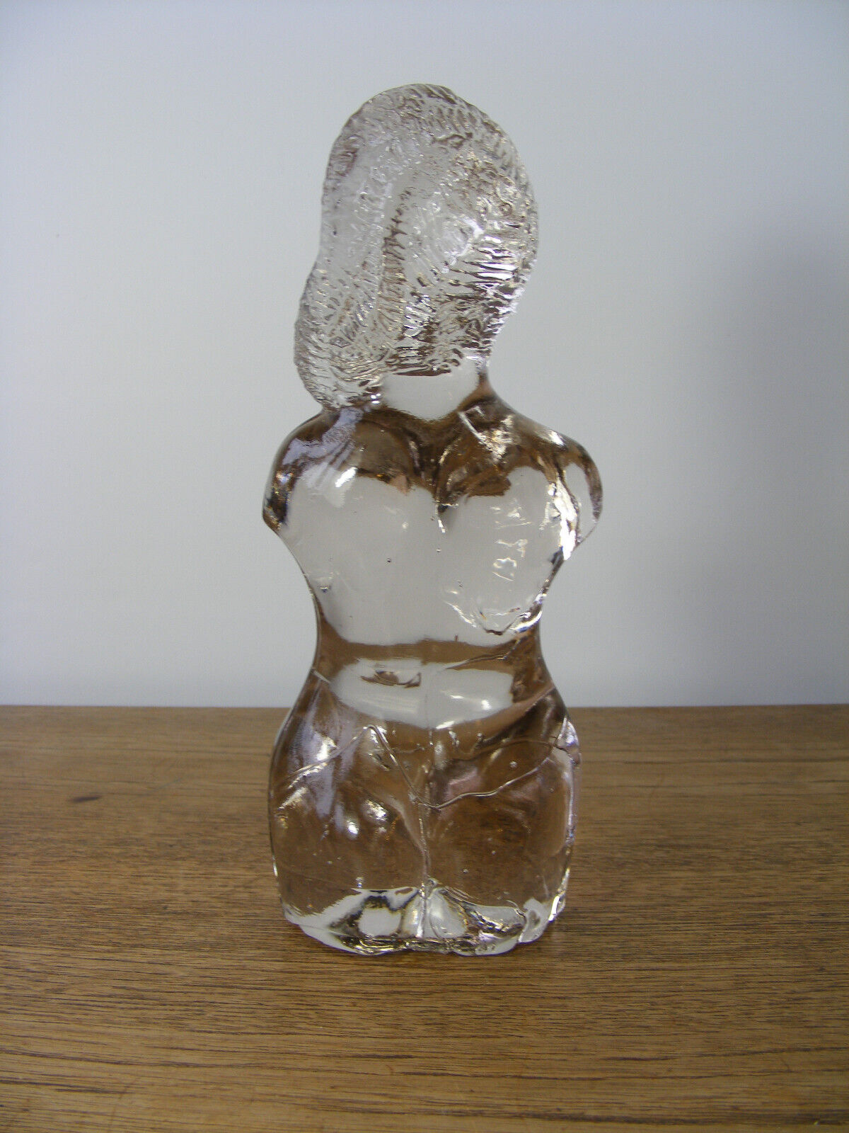 Pukeberg Uno Westerberg Glass Nude Girl Figural Art Glass Vintage 1960s