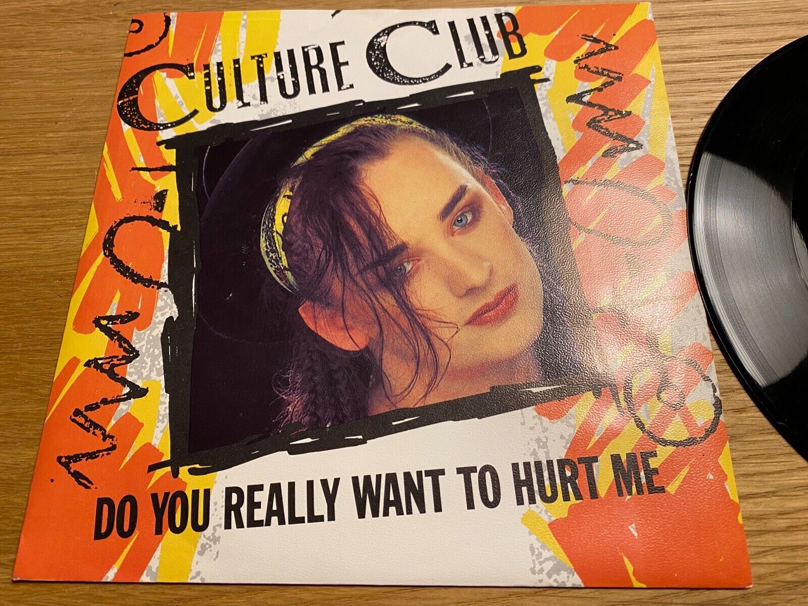 CULTURE CLUB "DO YOU REALLY WANT TO HURT ME" NORDIC 1 PRESS 1982 SINGLE NCB RAR