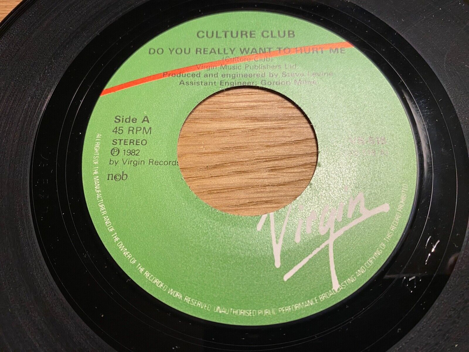 CULTURE CLUB "DO YOU REALLY WANT TO HURT ME" NORDIC 1 PRESS 1982 SINGLE NCB RAR