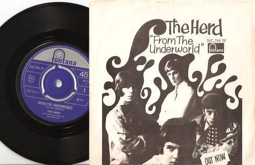 THE HERD FROM THE UNDERWORLD NORWAY 45+PS 1967 MOD PSYCH FREAKBEAT