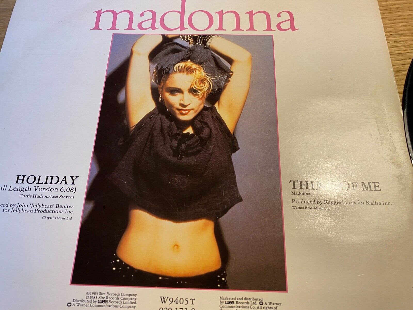 MADONNA "HOLIDAY / THINK OF ME" 1983 12" MAXI SINGLE UK PRESS SIRE RECORDS 45RPM