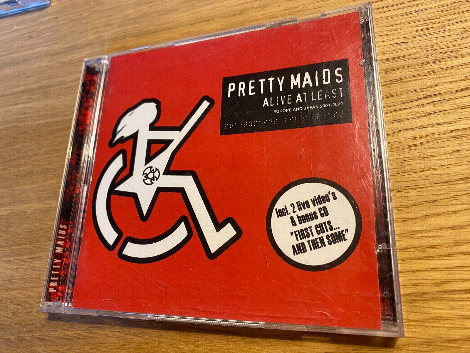 PRETTY MAIDS "ALIVE AT LEAST" 2 X CD SET 2002 MUSIC NETWORK NCB ENHANCED VIDEO**