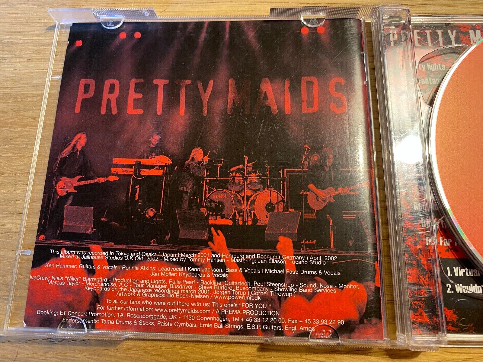 PRETTY MAIDS "ALIVE AT LEAST" 2 X CD SET 2002 MUSIC NETWORK NCB ENHANCED VIDEO**