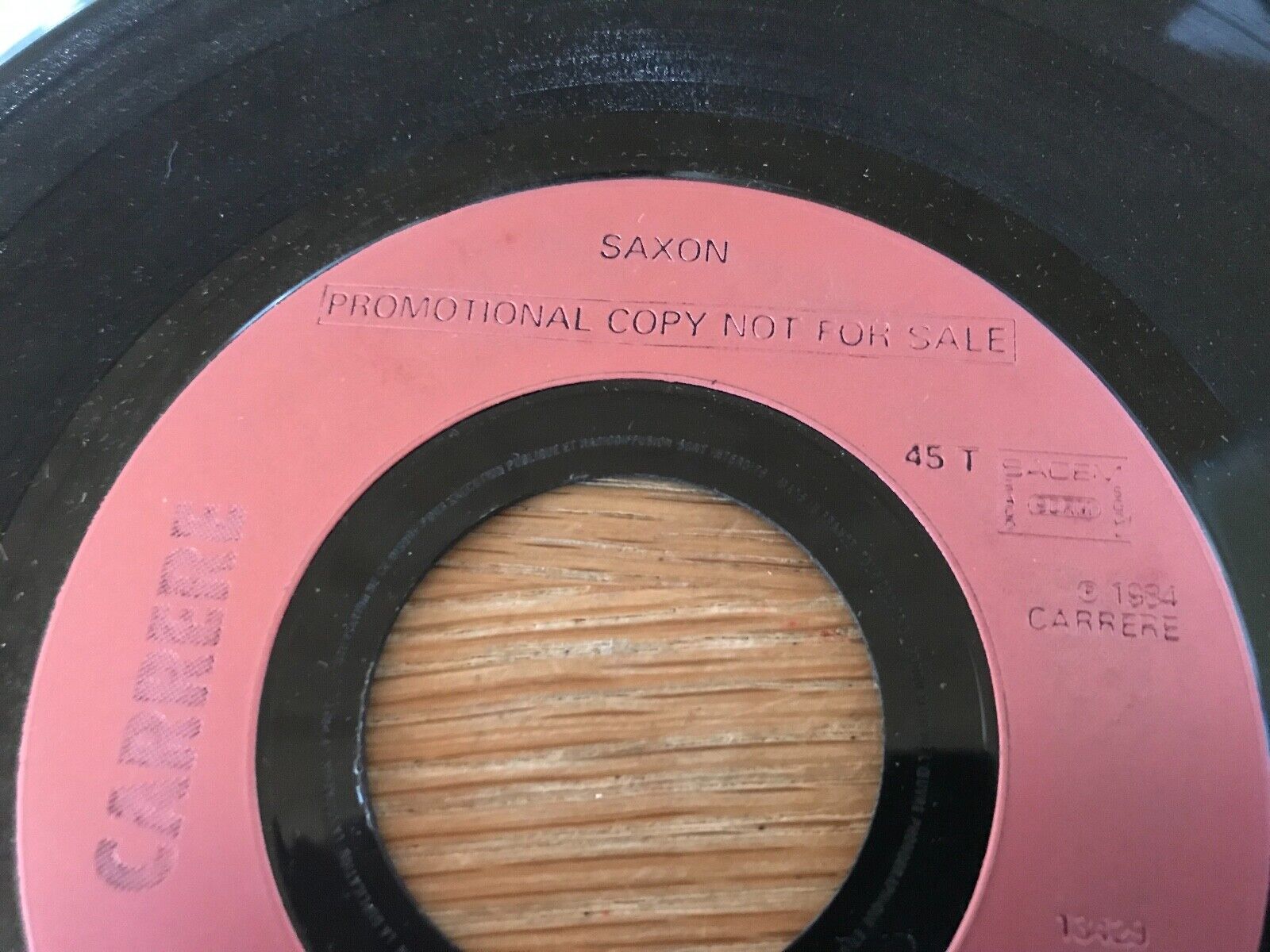 SAXON "DO IT ALL FOR YOU" 1984 PROMOTIONAL COPY NOT FOR SALE CARRERE RECORDS OOP