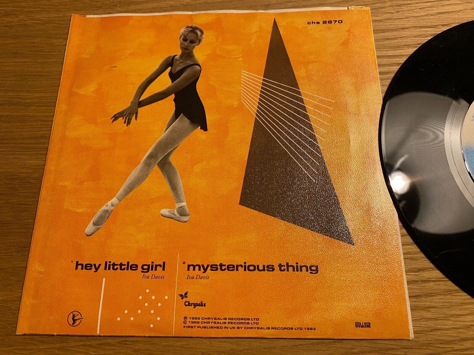 ICEHOUSE "HEY LITTLE GIRL / MYSTERIOUS THING" CHRYSALIS RECORDS 1982 SWEDEN NCB*