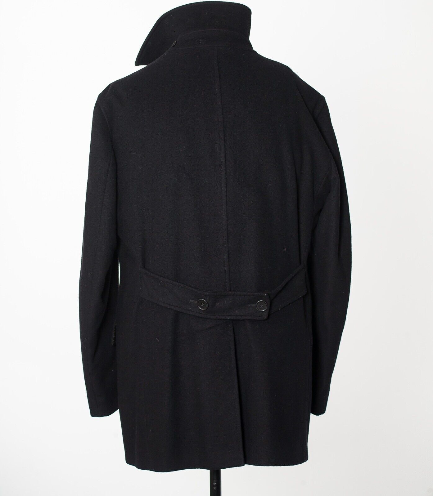 JOSEPH HOMME Black Wool Coat EU52 US42