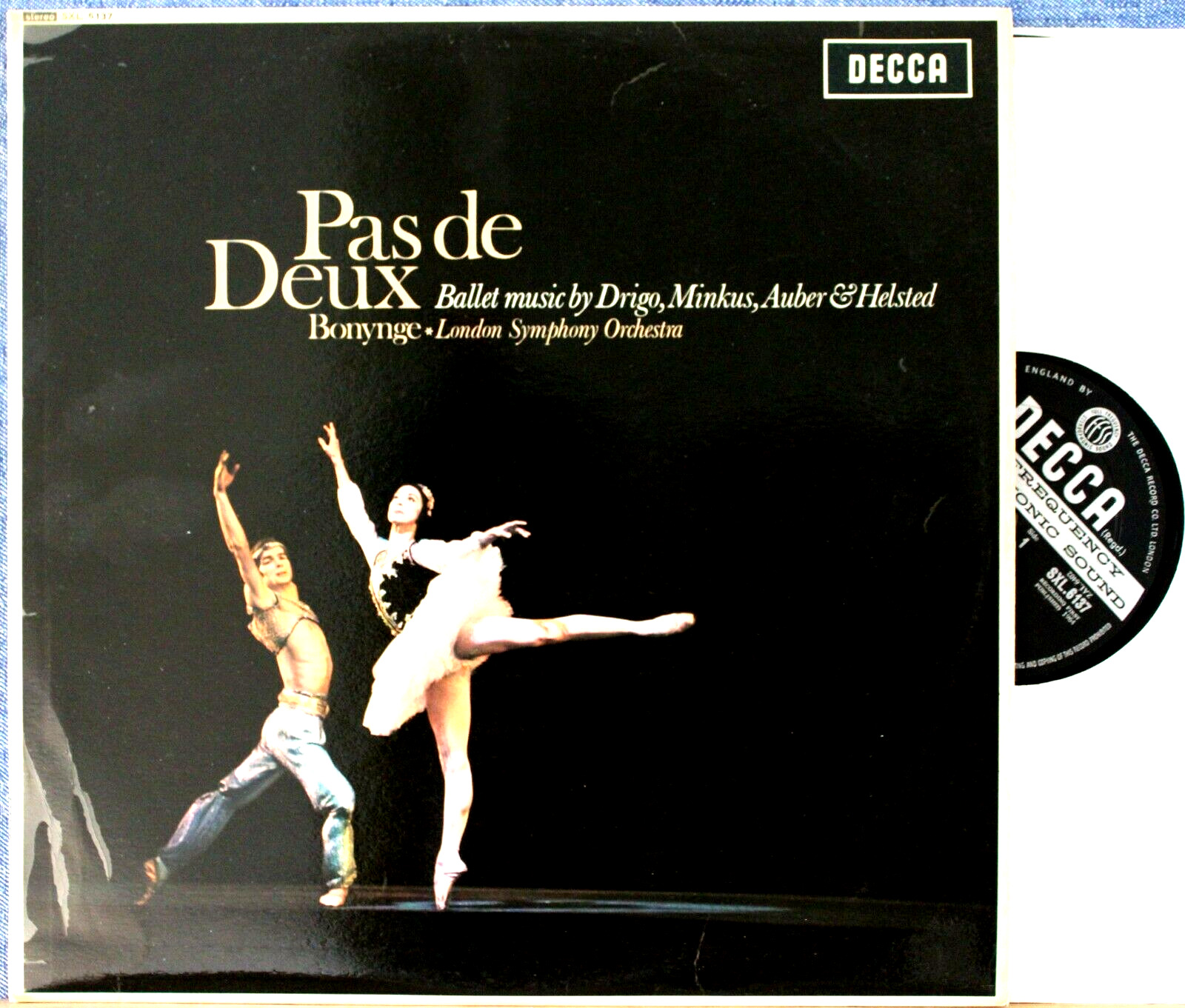 Bonynge Pas de Deux (Drigo; Minkus; Auber; Helsted) Decca SXL 6137 wb NM