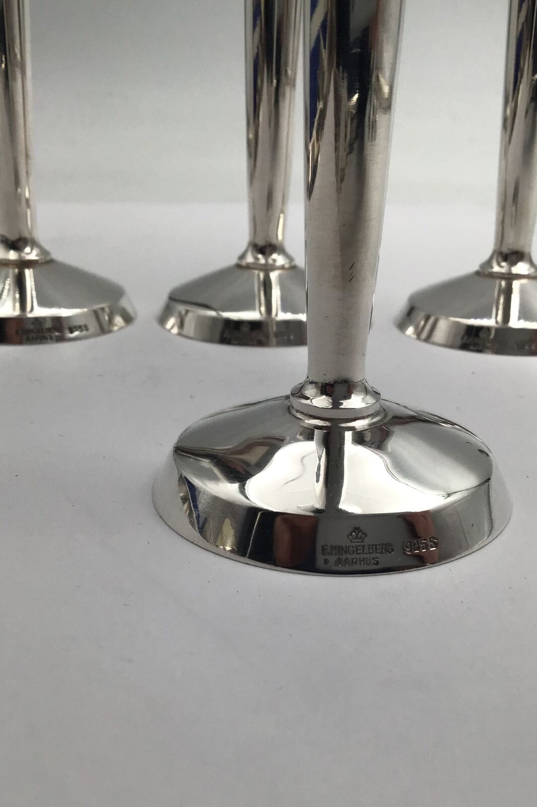 Franz Hingelberg Sterling Silver Shot Glass Set (4)