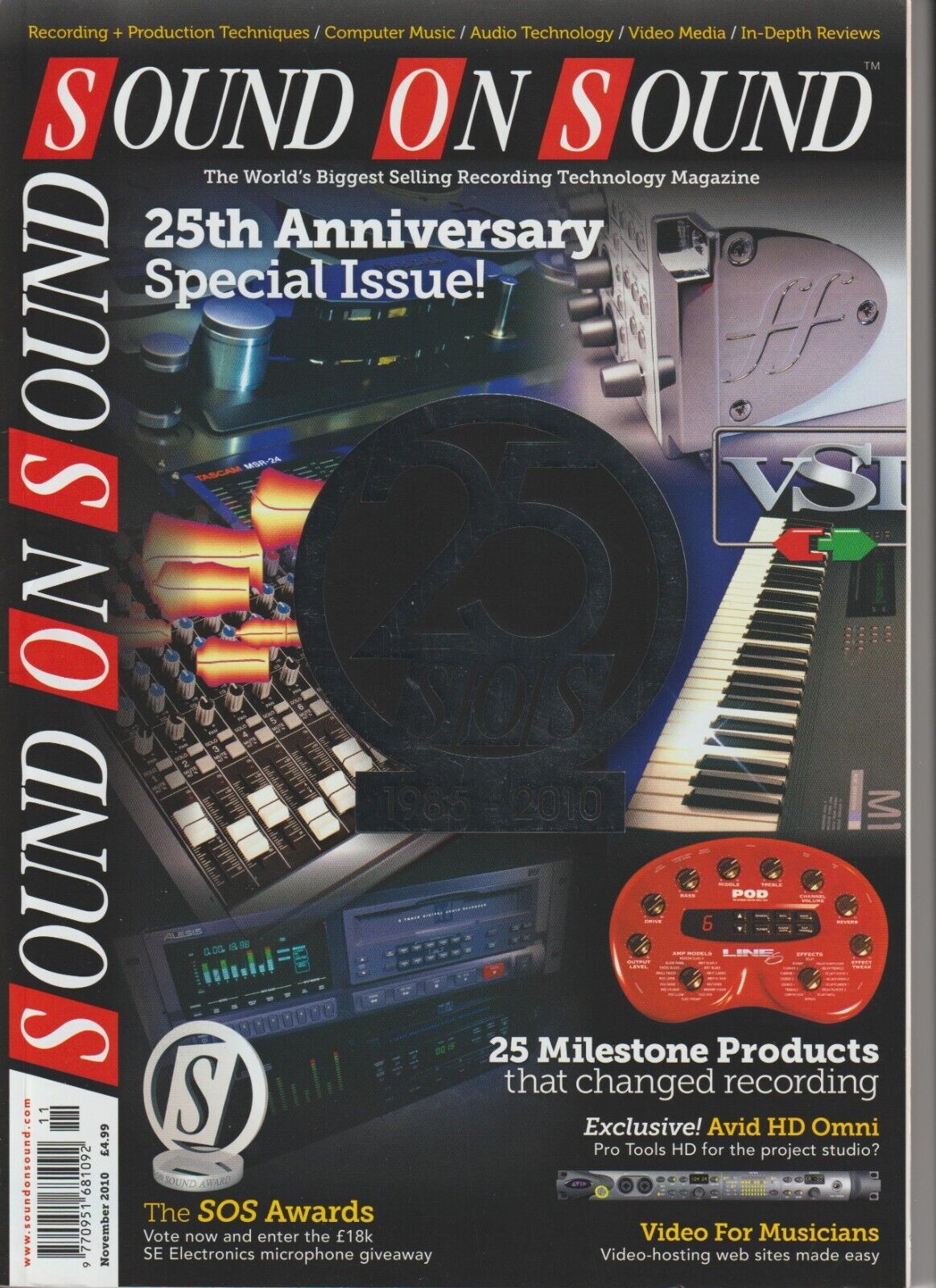 Sound on Sound - Magazine / November2011 - SOS 25 Milestone Products