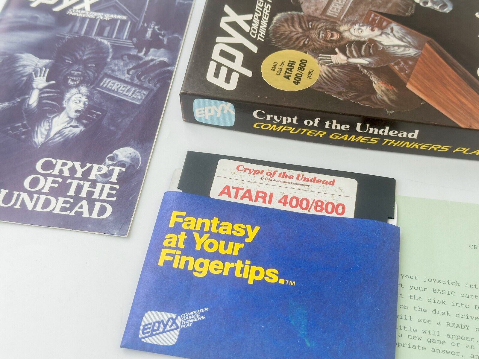 Crypt of the Undead - Epyx/Automated Simulations - 1982 / Atari 400/800