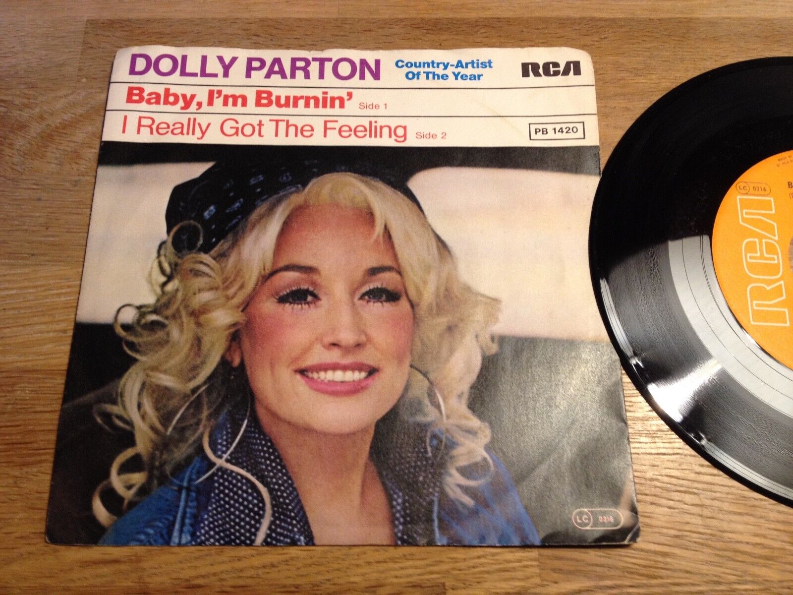 DOLLY PARTON "BABY I´M BURNIN´ / I REALLY GOT THE FEELING" 1978 RCA VICTOR RARE