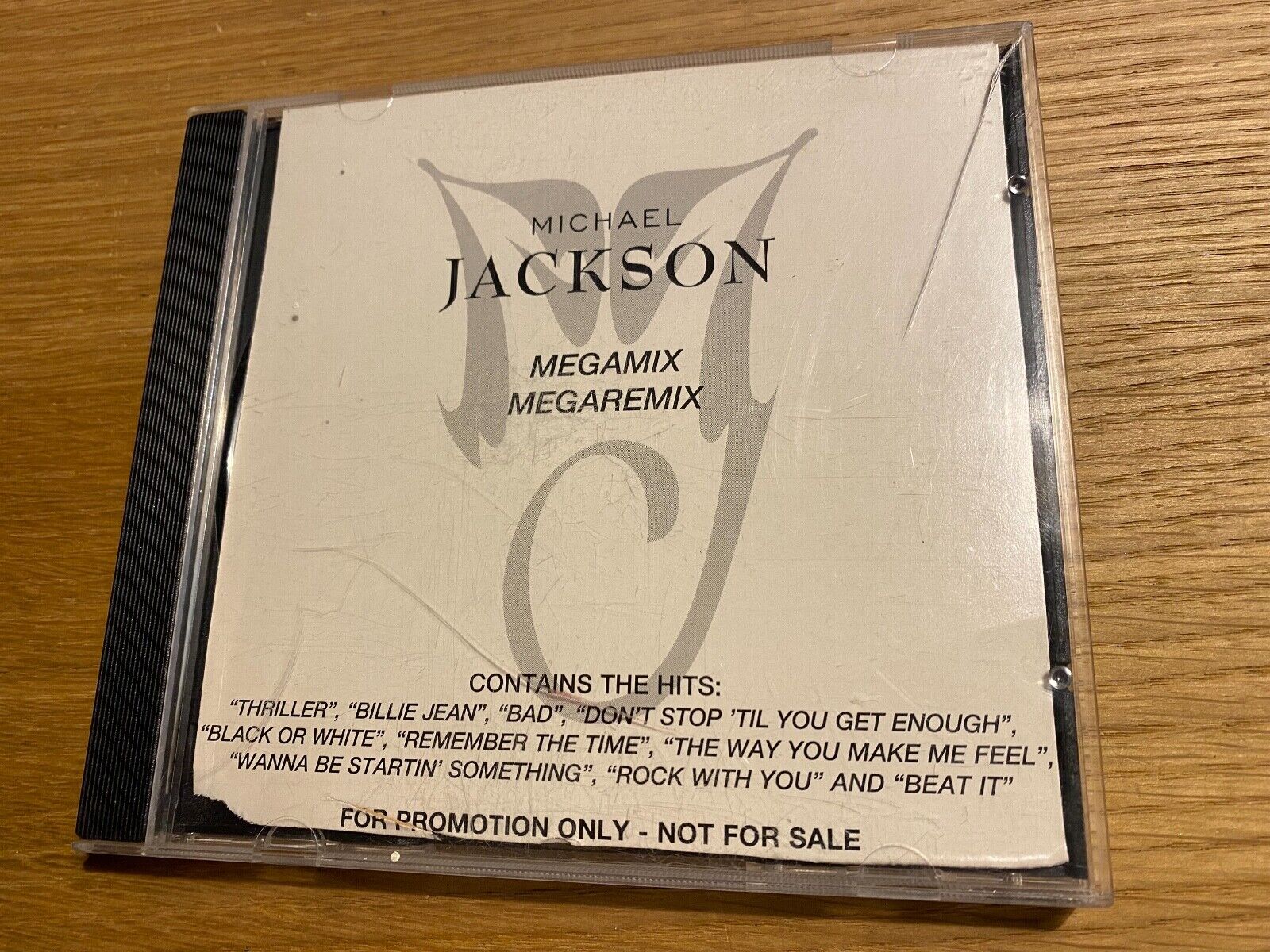 MICHAEL JACKSON "MEGAMIX/MEGAREMIX" PROMOTION CD 1995 SONY EPIC RECORDS DENMARK