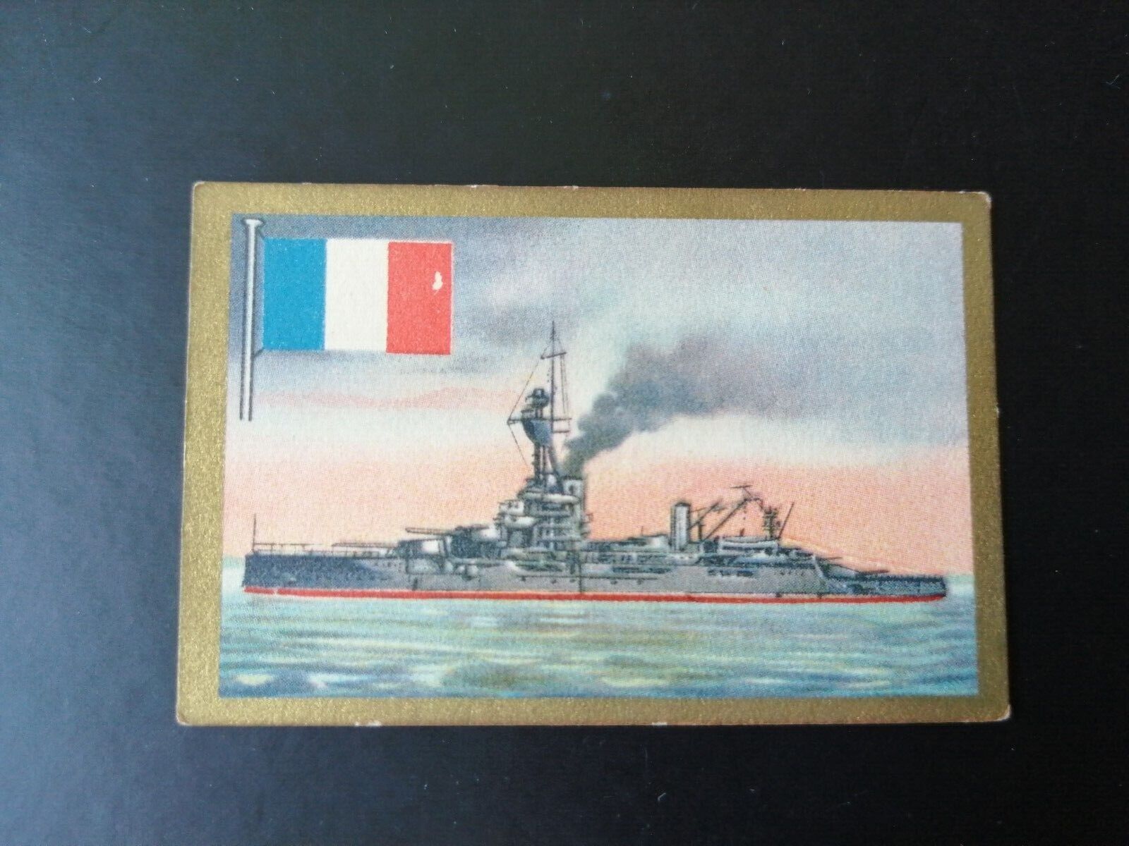 German SABA tobacco ship trading card 1931-33No 144"Bretagne" France