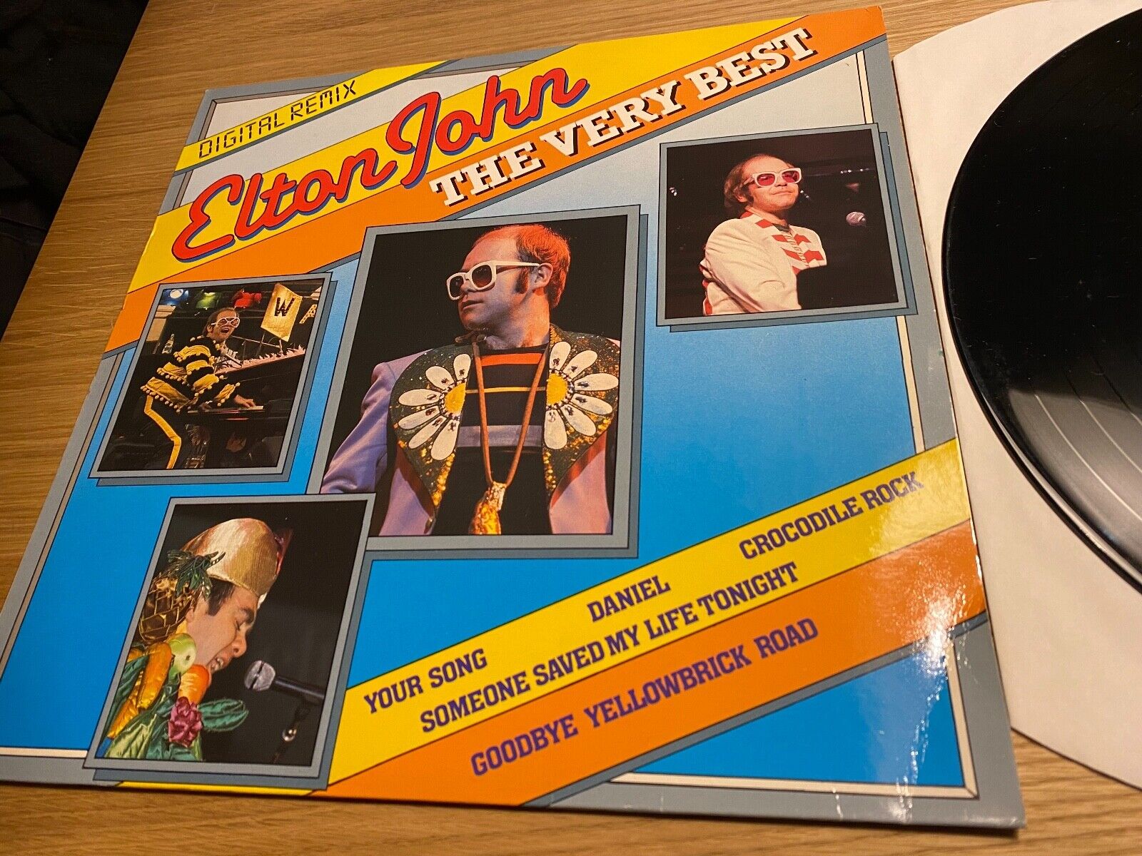 ELTON JOHN "THE VERY BEST" DIGITAL REMIX HR MUSIC VINYL LP SACEM BELGIUM PRESS*