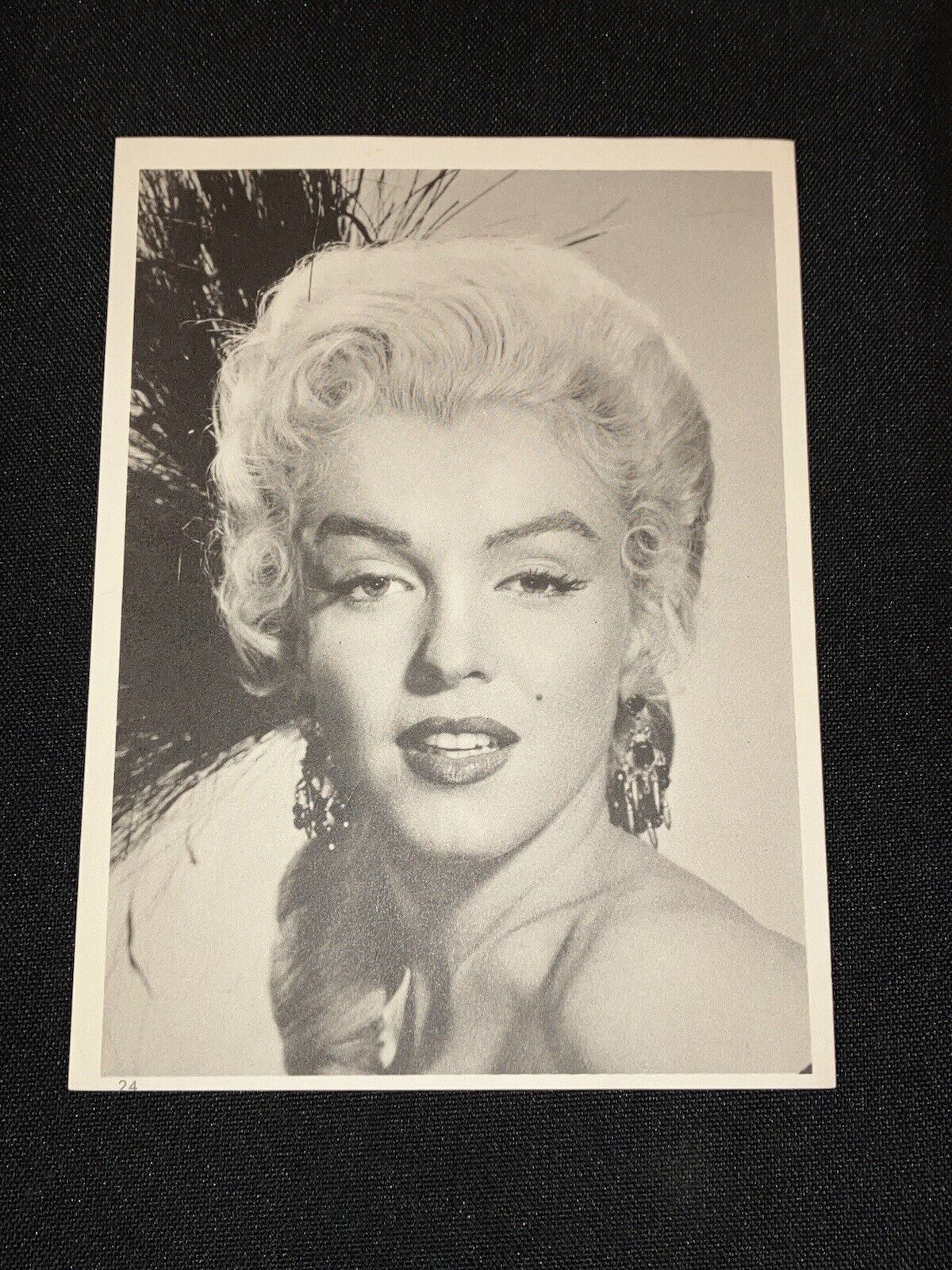 1958 HOLLYWOOD ACTOR MARILYN MONROE RARE VINTAGE PHOTO CARD #24 DANISH VERSION