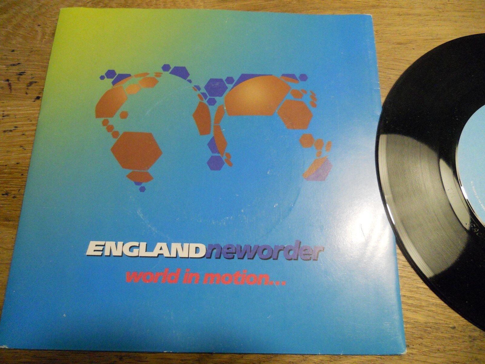 NEW ORDER "WORLD IN MOTION / THE B SIDE" 1990 MCA RECORDS BIEM / NCB SWEDEN RARE