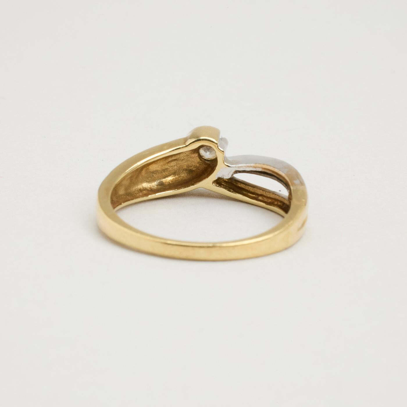 Ring with and zircon in 8K Gold size 6¾ | Solid Gold | Minimalistic