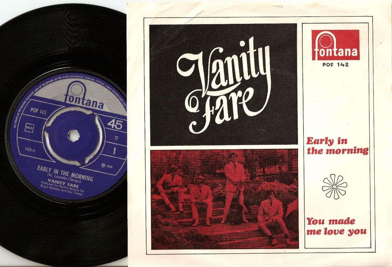 VANITY FARE EARLY IN THE MORNING NORWAY 45+PS 1969  MOD FREAKBEAT PSYCH GARAGE