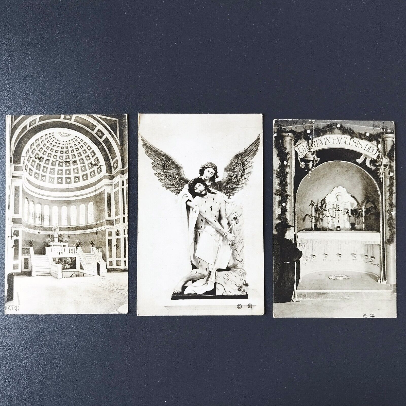 Washington DC  3 vintage cards of Franciscan MonasteryMount StSepulchre