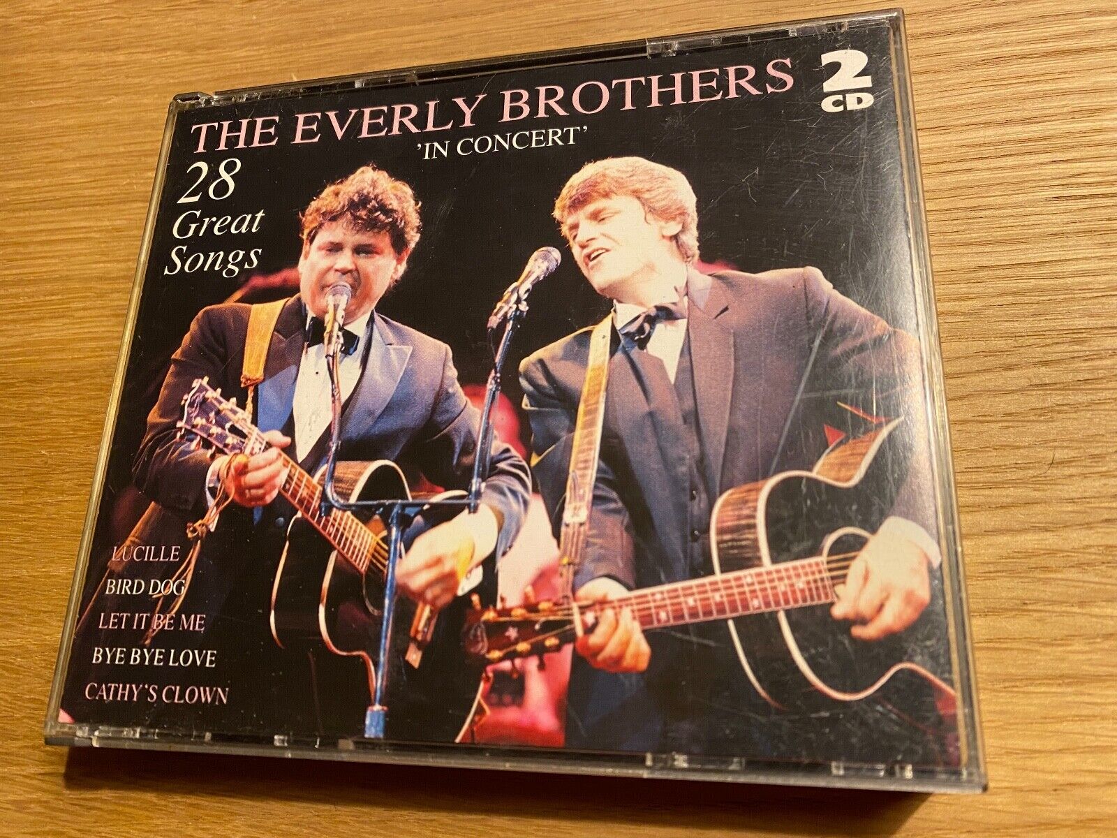 THE EVERLY BROTHERS "IN CONCERT" 1995 2 X CD SET 28 TRACK PRESSED IN FRANCE LIVE